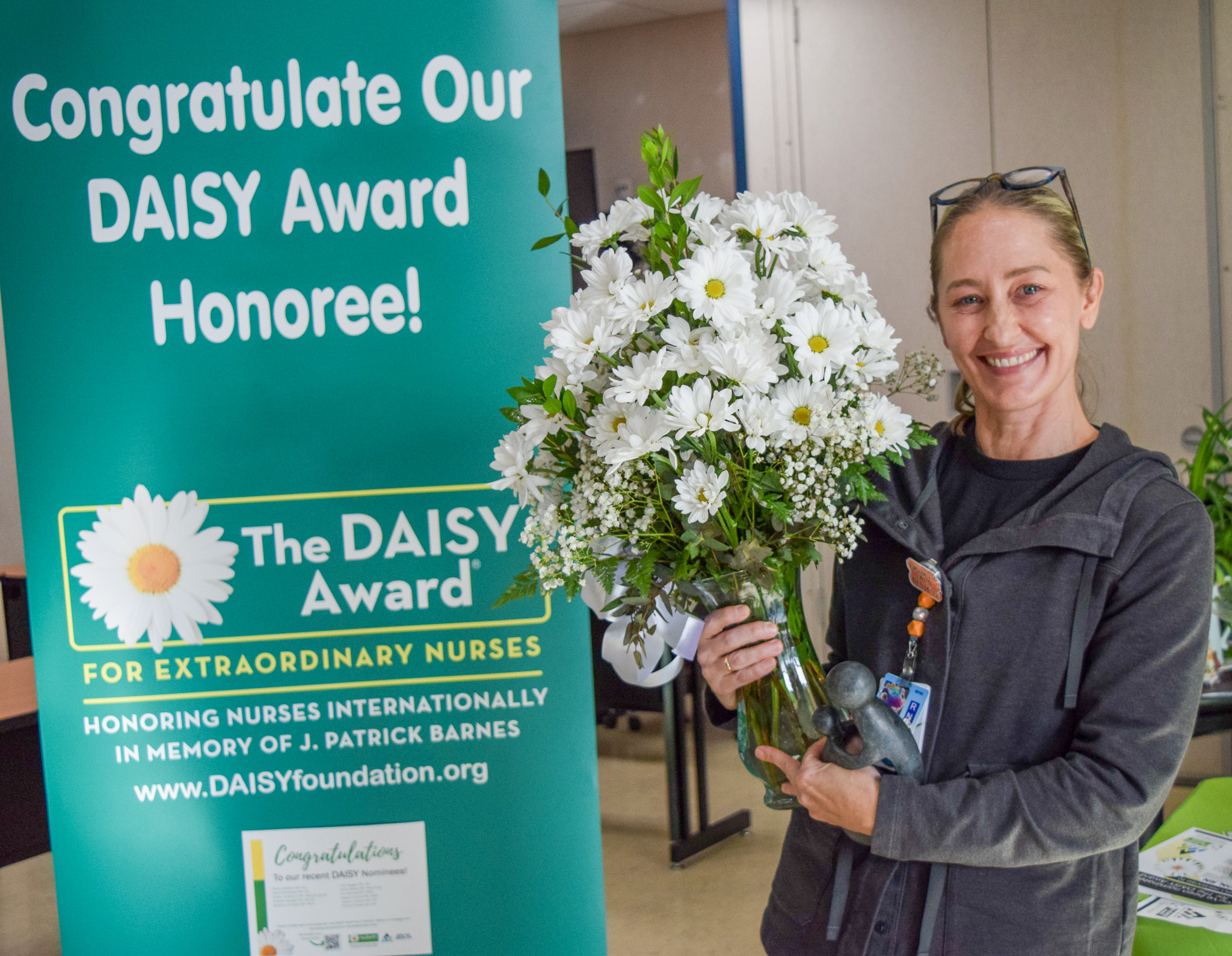 Jessica Carlson, Registered Nurse (RN), for the Delta Health Emergency Department, who was recently honored with The DAISY Award® For Extraordinary Nurses.