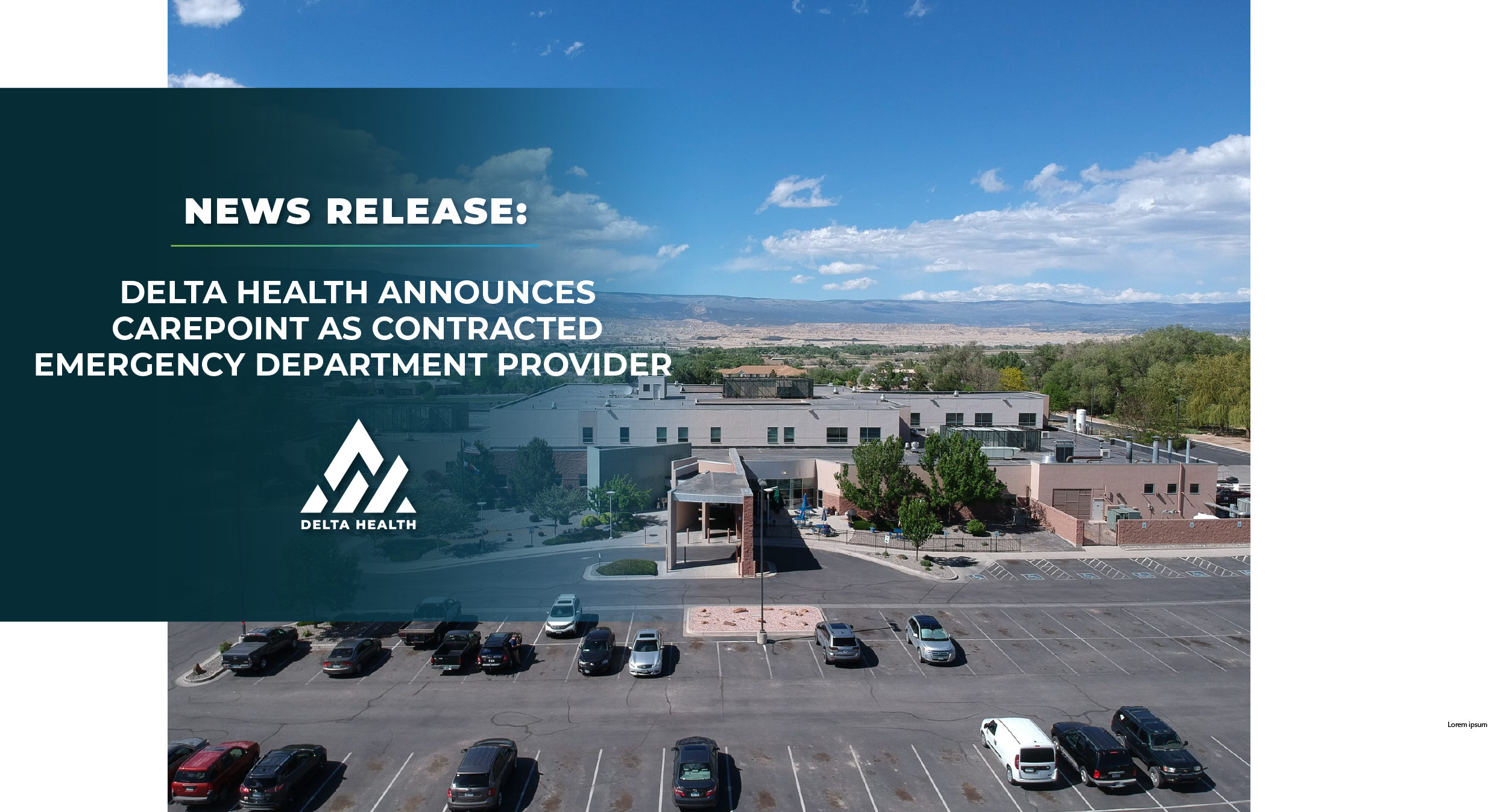 Press Release Graphic Template for Website Post